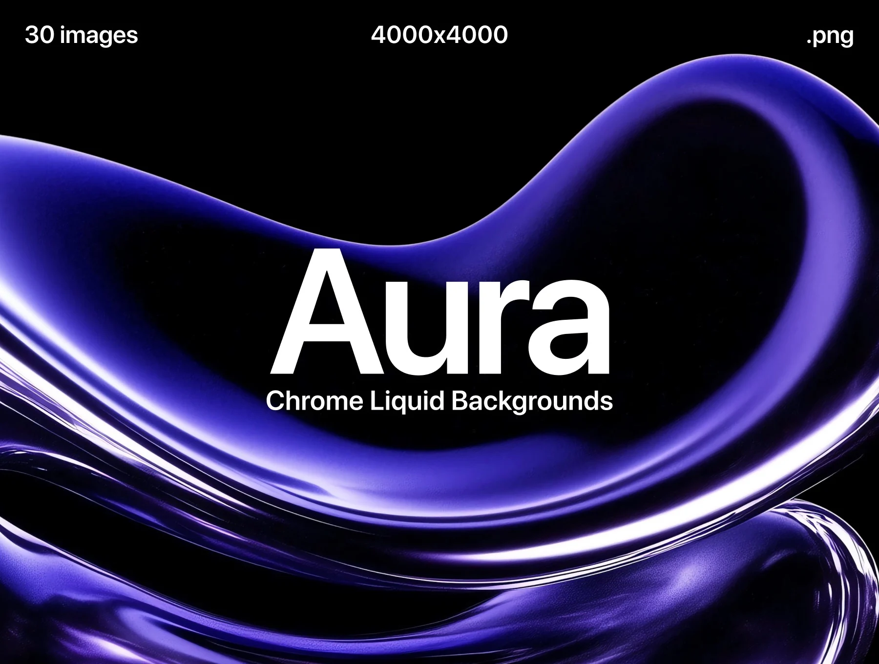 Aura – Chrome Liquid Backgrounds