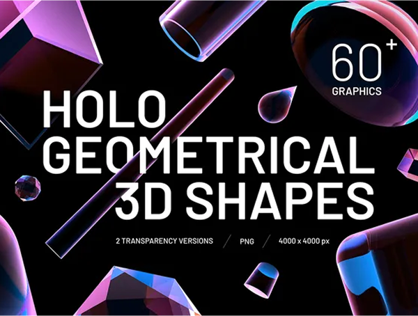 67 high-quality geometric shapes